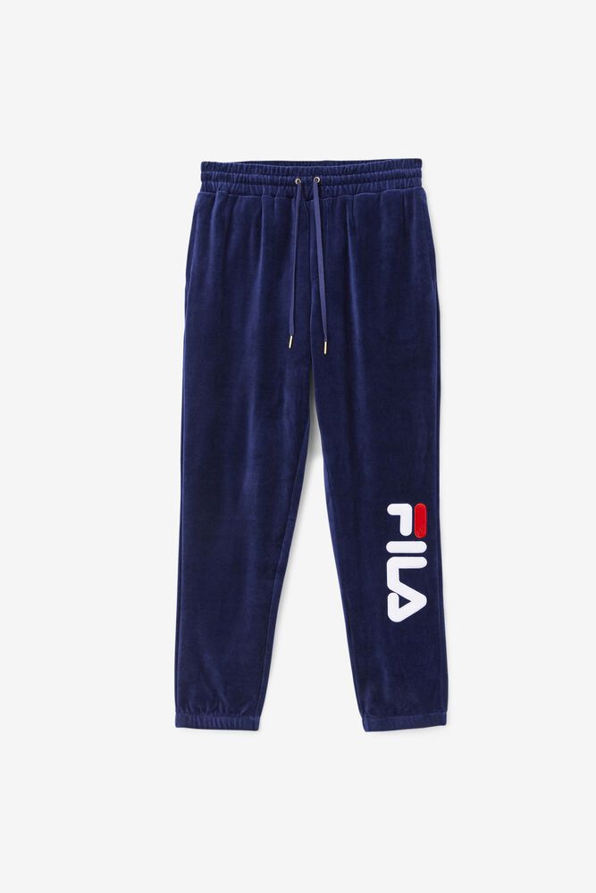 Fila Nohavice Panske Mansur Velour Námornícka Modrá - OMRLG2796